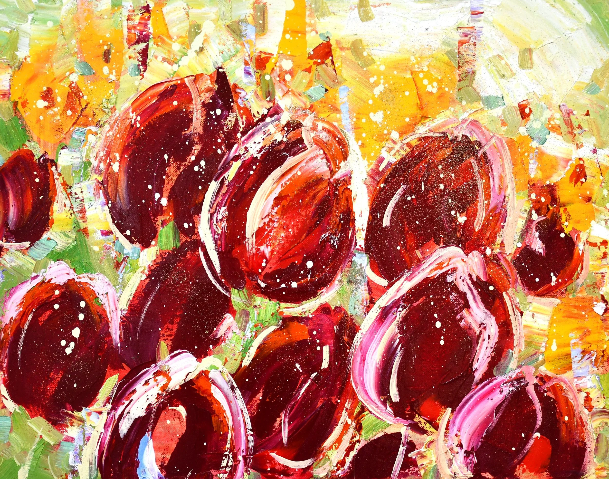 Hydrangea Flower Oil Painting Hydrangea Wall Art Contemporary